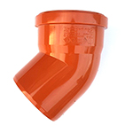 Underground 45 Degree Single Socket Bend 110mm