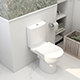 Imex Ivan Rimless Short Projection Open Back Close Coupled Pan