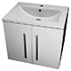 Allbits Purity 60 2 Door Wall Hung Unit and Basin