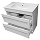 Purity 900mm 2 Drawer Vanity Unit and Basin
