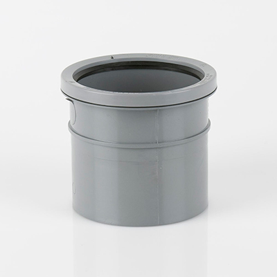 Single Socket Pipe Connector Grey