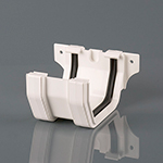 Joint/Union Bracket 114mm Squarestyle White