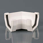 135 Deg Gutter Angle 114mm Squarestyle White