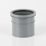 Single Socket Pipe Connector Grey
