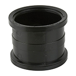 Double Socket Slip Coupler Black