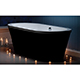Halcyon Round White/Black Freestanding Bath
