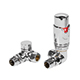 Thermostatic Radiator Valve Pack (pair) Corner - Chrome