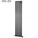 Bayham Vertical Anthracite Towel Rail 352 x 1800mm