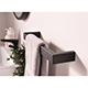 Eridge Matt Black Electric Heated Towel Rail 630mm