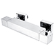 Bedgebury Square Thermostatic Bar Valve - Chrome