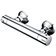 Bewl Round Thermostatic Bar Valve - Chrome
