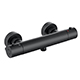 Bewl Round Thermostatic Bar Valve - Matt Black