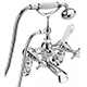 The Pantiles Wall Mounted Bath Shower Mixer