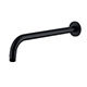 Round Shower Arm 300mm - Matt Black
