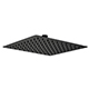 Square Slim Shower Head - Matt Black