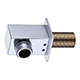 Bedgebury Square Wall Bracket Elbow - Chrome