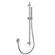 Levo Slide Rail Kit with Round Wall Elbow Outlet - Brushed Nickel
