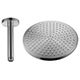 Levo 250mm Design Air-Mixed Rainshower & Ceiling Shower Arm - Brushed Nickel