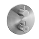 Levo Concealed Round Thermostatic Shower Valve - Brushed Nickel