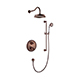 Flova Liberty Thermostatic 2-Outlet Shower Valve with Fixed Head and Slide Rail Kit
