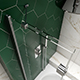 Kudos Inspire 2 Panel In-Fold 8mm Bath Screen - Left Hand - Chrome