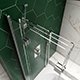 Kudos Inspire 3 Panel Bath Screen - Left Hand - Chrome