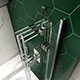 Kudos Inspire 4 Panel Compact Bath Screen - Right Hand - Chrome