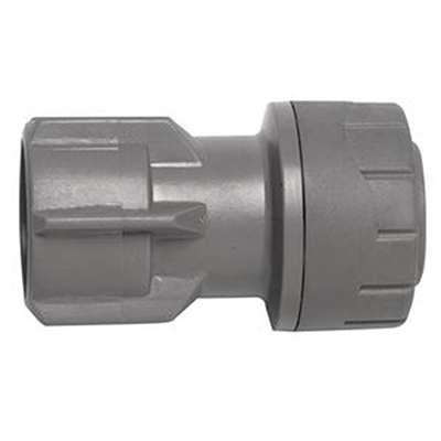 PolyPlumb 15mm x 1/2inch Hand Tighten Tap Connector