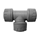 PolyPlumb 22mm Equal Tee. Pack of 10