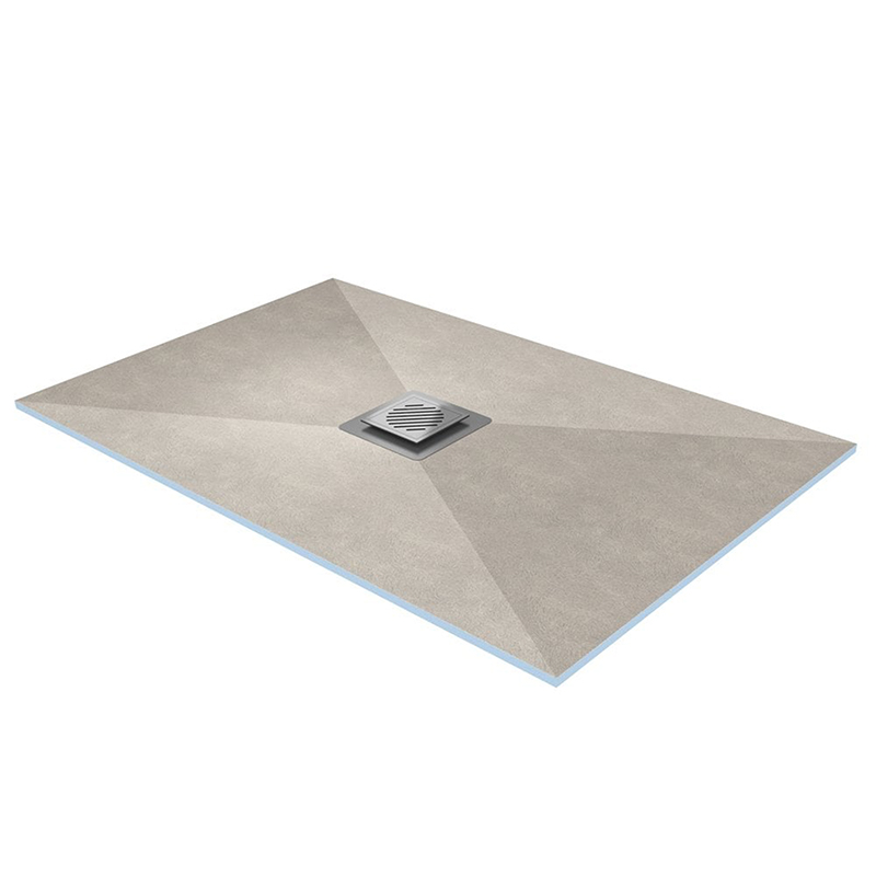 Ascent Square Drain Rectangular Wetroom Tray - 1200 x 900mm