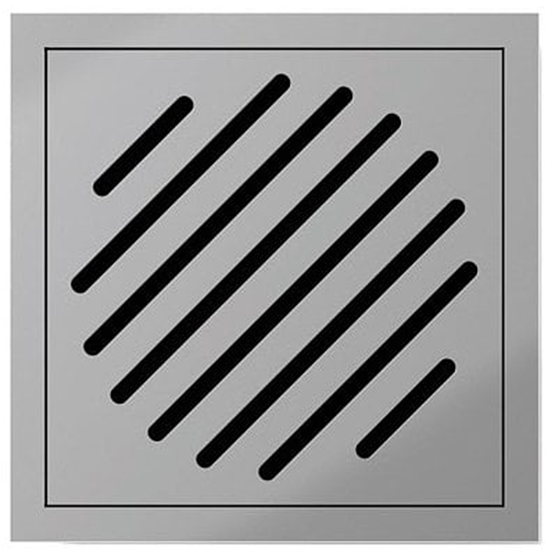 Ascent Zonda Square Wetroom Drain - 120 x 120mm