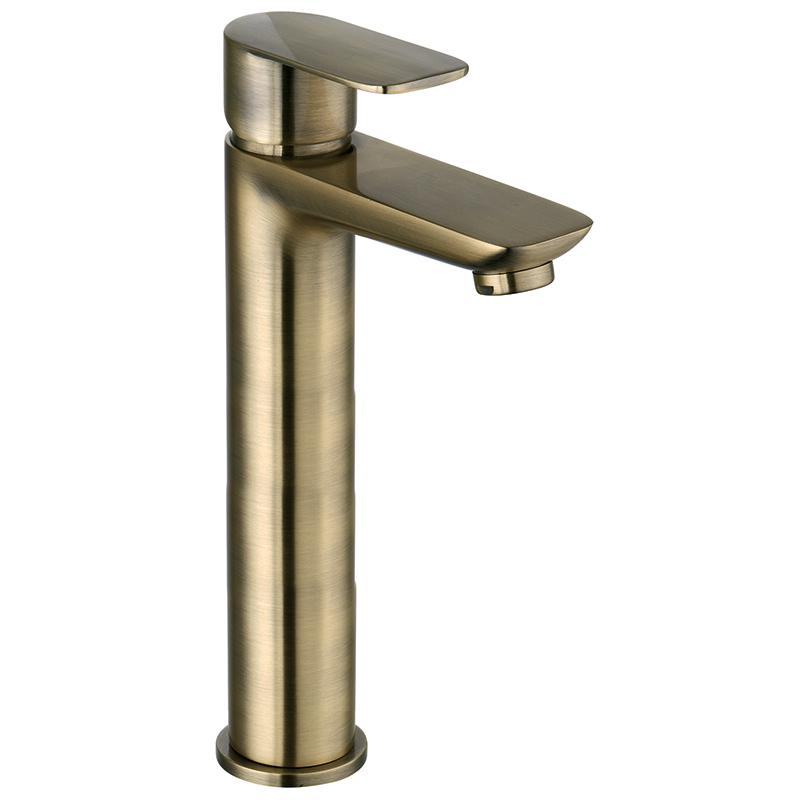 Charlotte Brushed Brass Tall Basin Mixer