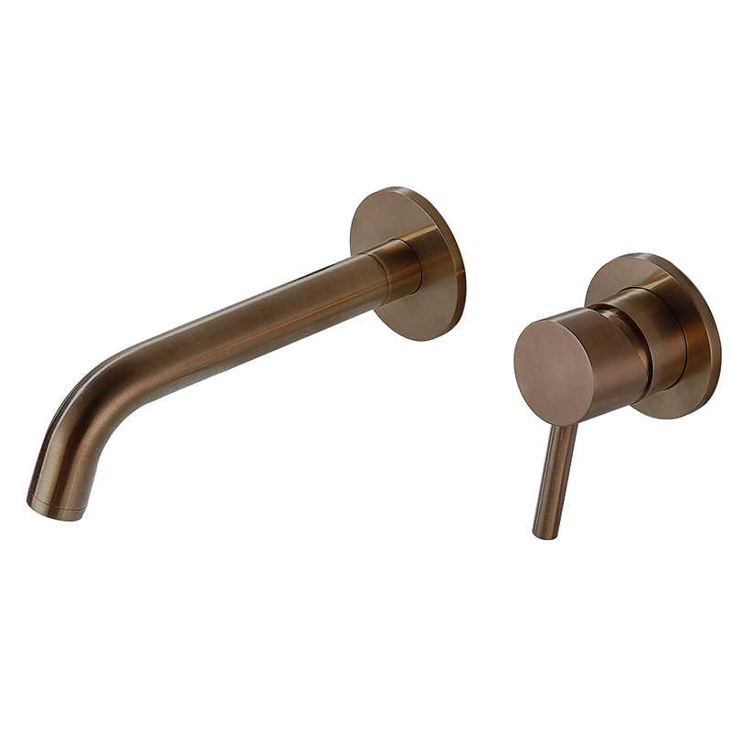 Tuscany Brushed Bronze Wall-Mounted Basin Mixer