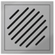 Ascent Zonda Square Wetroom Drain - 150 x 150mm