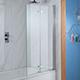 Genesis Deluxe 2-Fold Bath Screen - Chrome Frame