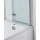 Genesis Deluxe 2-Fold Bath Screen - Chrome Frame