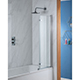 Genesis Deluxe 2-Fold Bath Screen - Chrome Frame