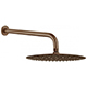 Tuscany Fixed Shower Head & Arm - Brushed Bronze