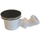 Ascent 90mm Shower Trap & Removable Waste - Black
