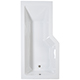 Aswan 1700 x 700mm Shower Bath, Screen & Panels - LH