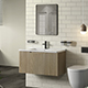 Aveiro 90 Wall-Hung Unit & Basin - Oak