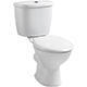 Ebony Close Coupled Pan and Seat