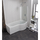 Giza 1700 x 700mm Shower Bath, Screen & Panels - RH