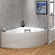 Missouri 1300 x 1300mm Corner Bath & Panel