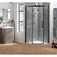 Premier Roller Black Framed Quadrant - 900mm