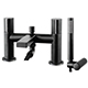 Roma Bath Shower Mixer - Matt Black