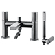 Roma Bath Shower Mixer - Matt Grey