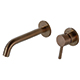 Tuscany Brushed Bronze Wall-Mounted Basin Mixer