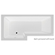 Vermont 1500 x 700mm Shower Bath - LH