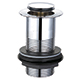 QX Click-Clack Basin Waste Unslotted - Chrome